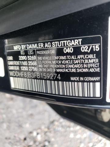 Photo 10 from auction – 2015 MERCEDES-BENZ E 350 4MAT with VIN WDDHF8JB3FB159274