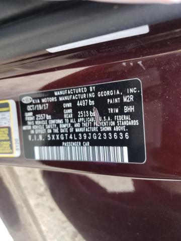 Photo 10 from auction – 2018 KIA OPTIMA LX with VIN 5XXGT4L39JG233636