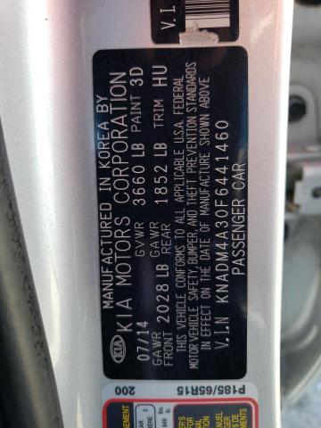 Photo 10 from auction – 2015 KIA RIO LX with VIN KNADM4A30F6441460