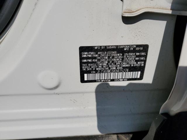 Photo 10 from auction – 2019 SUBARU FORESTER T with VIN JF2SKAWC6KH415274