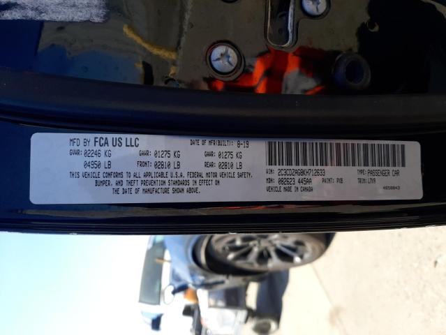 Photo 10 from auction – 2019 DODGE CHALLENGER with VIN 2C3CDZAG8KH712633