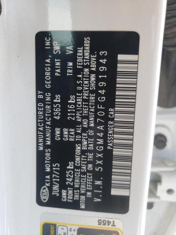 Photo 10 from auction – 2015 KIA OPTIMA LX with VIN 5XXGM4A70FG491943