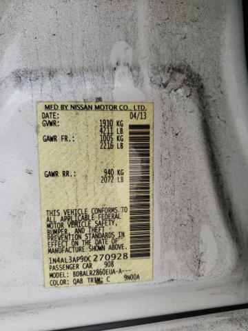 Photo 10 from auction – 2013 NISSAN ALTIMA with VIN 1N4AL3AP9DC270928