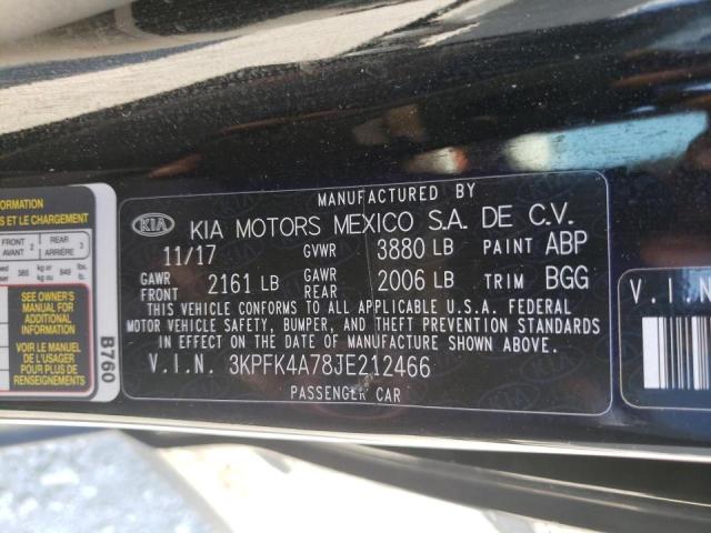 Photo 10 from auction – 2018 KIA FORTE LX with VIN 3KPFK4A78JE212466