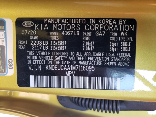 Photo 10 from auction – 2021 KIA SELTOS S with VIN KNDEUCAA1M7116095