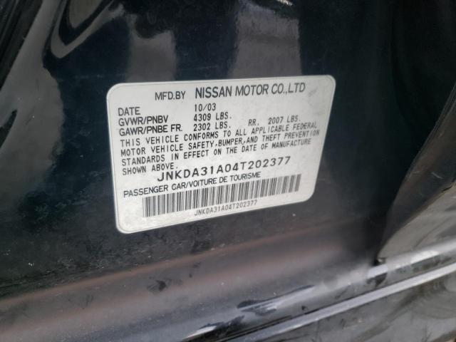 Photo 10 from auction – 2004 INFINITI I35 with VIN JNKDA31A04T202377