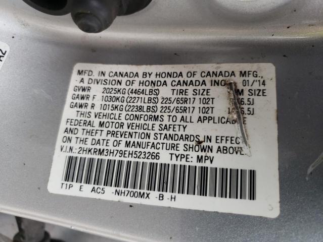 Photo 10 from auction – 2014 HONDA CR-V EXL with VIN 2HKRM3H79EH523266