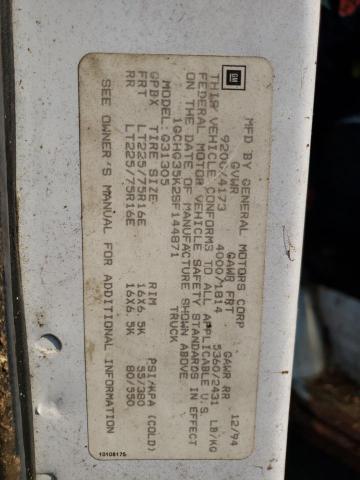 Photo 10 from auction – 1995 CHEVROLET G30 with VIN 1GCHG35K2SF144871