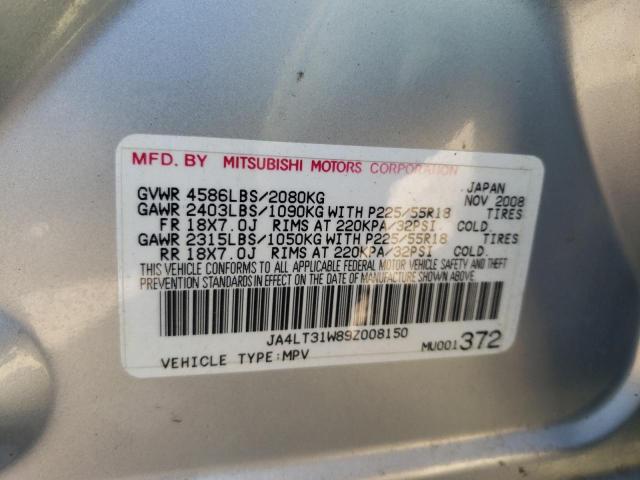 Photo 10 from auction – 2009 MITSUBISHI OUTLANDER with VIN JA4LT31W89Z008150