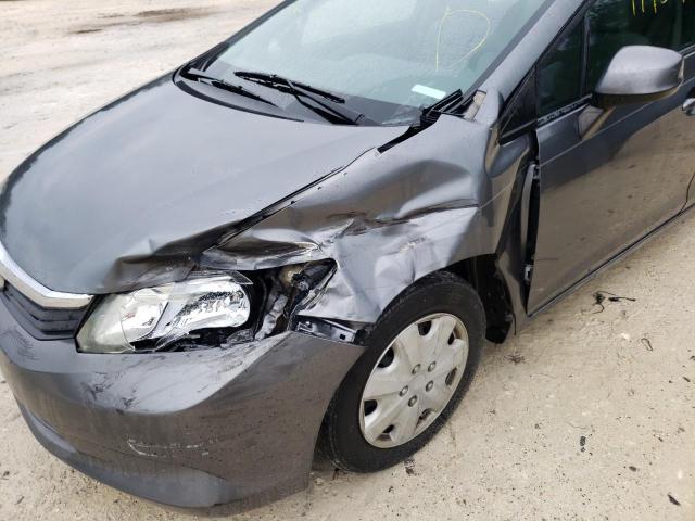 Photo 9 from auction – 2012 HONDA CIVIC LX with VIN 19XFB2F54CE035719