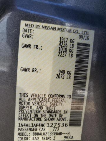 Photo 10 from auction – 2017 NISSAN ALTIMA 2.5 with VIN 1N4AL3AP4HC127536