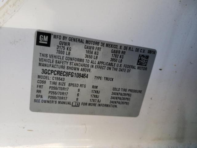 Photo 10 from auction – 2015 CHEVROLET SILVERADO with VIN 3GCPCREC8FG108464