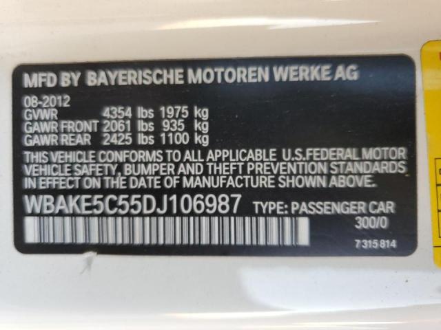 Photo 10 from auction – 2013 BMW 328 I SULE with VIN WBAKE5C55DJ106987