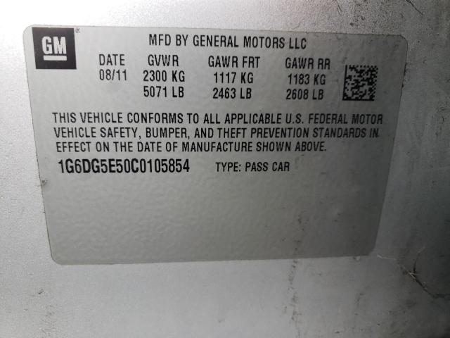 Photo 10 from auction – 2012 CADILLAC CTS LUXURY with VIN 1G6DG5E50C0105854