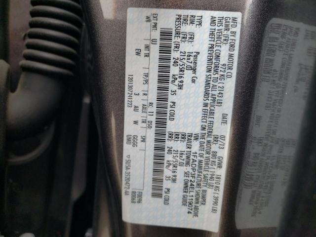 Photo 10 from auction – 2014 FORD FOCUS SE with VIN 1FADP3F24EL119074