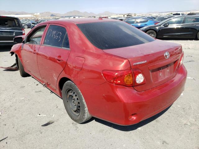 Photo 3 from auction – 2009 TOYOTA COROLLA BA with VIN JTDBL40E499090782