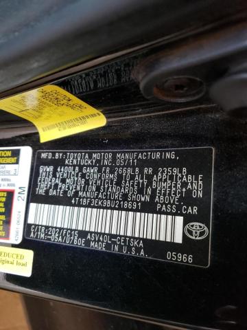 Photo 10 from auction – 2011 TOYOTA CAMRY BASE with VIN 4T1BF3EK9BU218691