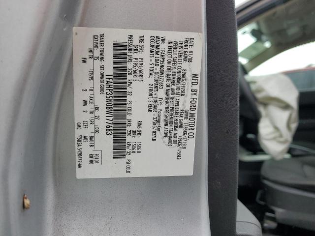 Photo 10 from auction – 2008 FORD FOCUS SE with VIN 1FAHP35N08W177683