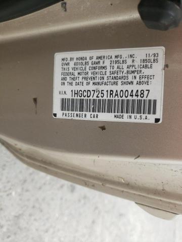 Photo 10 from auction – 1994 HONDA ACCORD EX with VIN 1HGCD7251RA004487
