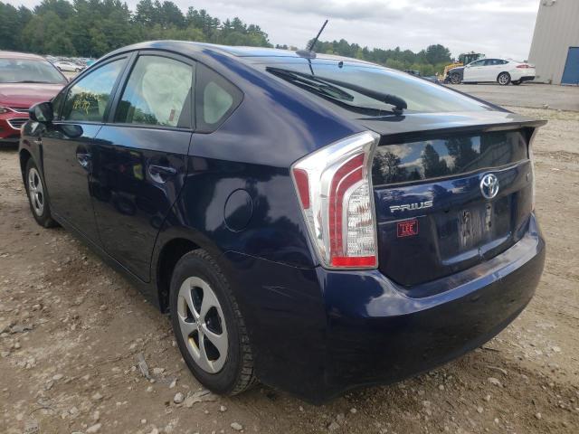 Photo 3 from auction – 2013 TOYOTA PRIUS with VIN JTDKN3DU1D0341227