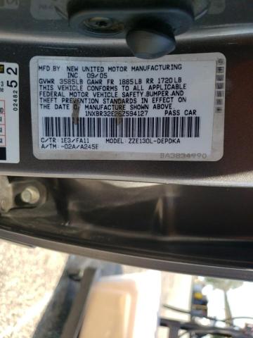 Photo 10 from auction – 2006 TOYOTA COROLLA CE with VIN 1NXBR32E26Z594127