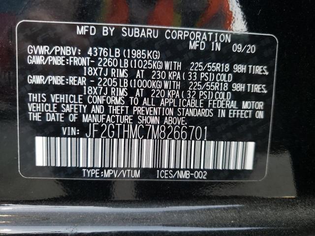 Photo 10 from auction – 2021 SUBARU CROSSTREK with VIN JF2GTHMC7M8266701