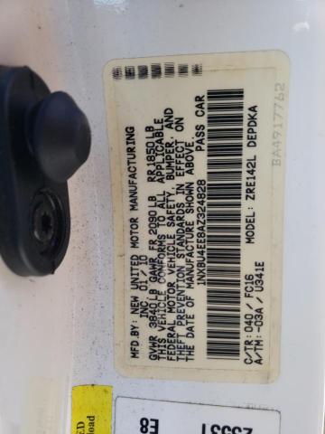 Photo 10 from auction – 2010 TOYOTA COROLLA BA with VIN 1NXBU4EE8AZ324828