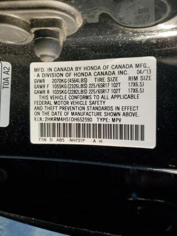 Photo 10 from auction – 2013 HONDA CR-V EX with VIN 2HKRM4H51DH652590