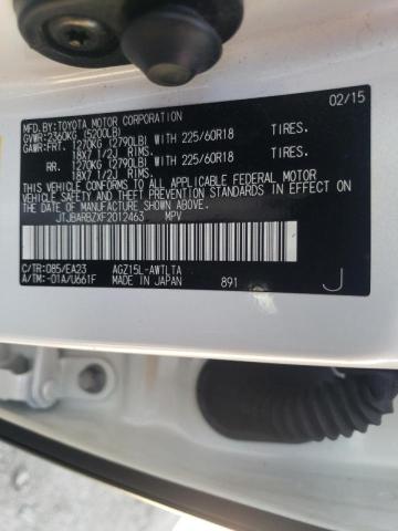 Photo 10 from auction – 2015 LEXUS NX 200T with VIN JTJBARBZXF2012463