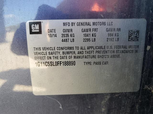 Photo 10 from auction – 2015 CHEVROLET MALIBU 1LT with VIN 1G11C5SL0FF188890