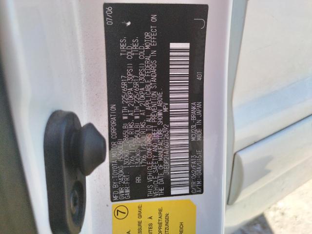 Photo 10 from auction – 2006 TOYOTA HIGHLANDER with VIN JTEDP21A760126392