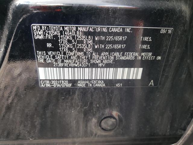Photo 10 from auction – 2017 TOYOTA RAV4 LE with VIN 2T3BFREV8HW543071