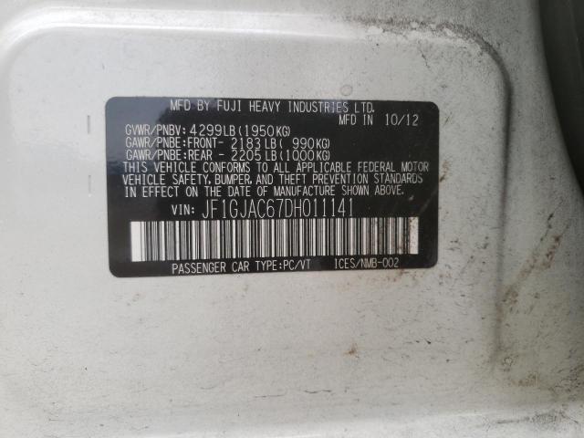 Photo 10 from auction – 2013 SUBARU IMPREZA PR with VIN JF1GJAC67DH011141