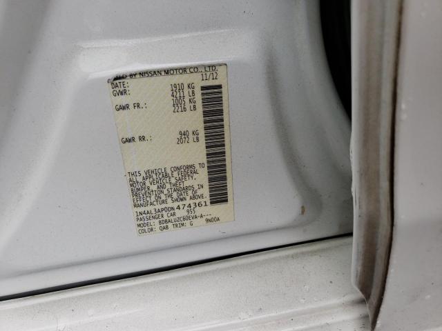Photo 10 from auction – 2013 NISSAN ALTIMA 2.5 with VIN 1N4AL3AP0DN474361
