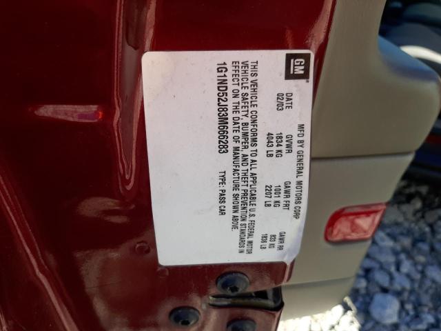 Photo 10 from auction – 2003 CHEVROLET MALIBU with VIN 1G1ND52J83M666283