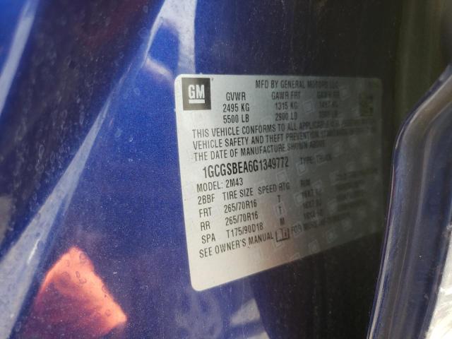 Photo 10 from auction – 2016 CHEVROLET COLORADO with VIN 1GCGSBEA6G1349772