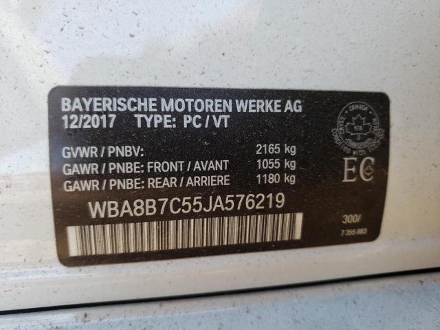 Photo 10 from auction – 2018 BMW 340 XI with VIN WBA8B7C55JA576219