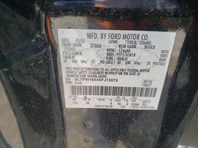 Photo 10 from auction – 2006 LINCOLN MARK LT with VIN 5LTPW185X6FJ13072