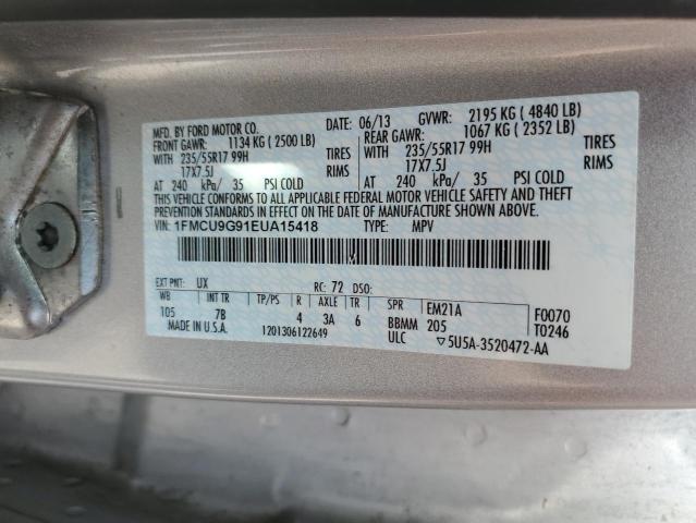 Photo 10 from auction – 2014 FORD ESCAPE SE with VIN 1FMCU9G91EUA15418