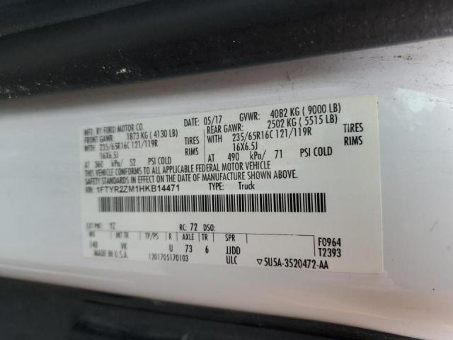 Photo 10 from auction – 2017 FORD TRANSIT T- with VIN 1FTYR2ZM1HKB14471