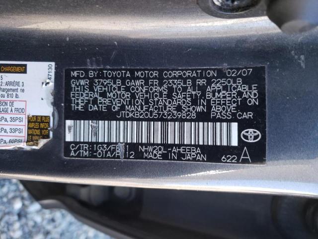 Photo 10 from auction – 2007 TOYOTA PRIUS with VIN JTDKB20U573239828