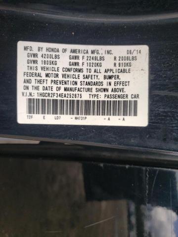 Photo 10 from auction – 2014 HONDA ACCORD LX with VIN 1HGCR2F34EA252675
