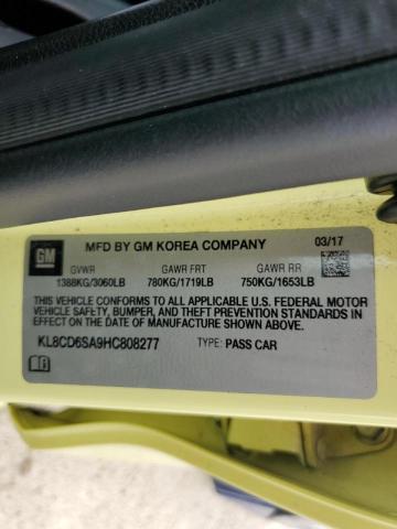 Photo 10 from auction – 2017 CHEVROLET SPARK 1LT with VIN KL8CD6SA9HC808277