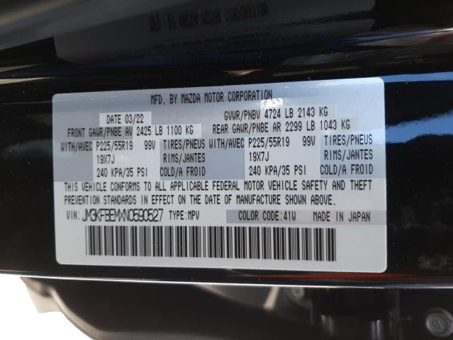 Photo 10 from auction – 2022 MAZDA CX-5 PREMI with VIN JM3KFBEMXN0590527