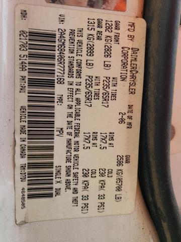 Photo 10 from auction – 2006 CHRYSLER PACIFICA T with VIN 2A4GM68406R777168