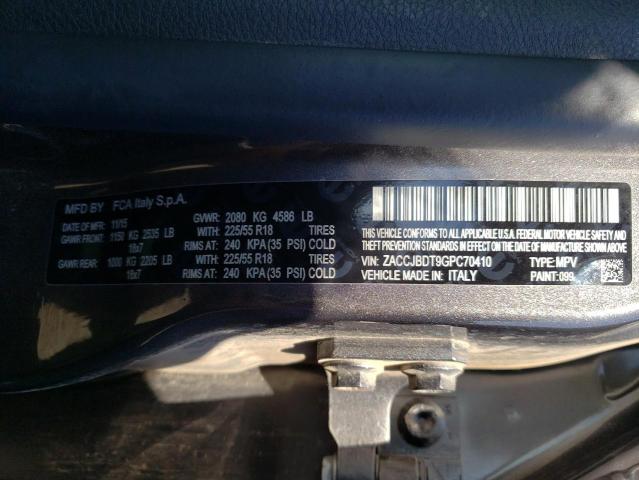 Photo 10 from auction – 2016 JEEP RENEGADE L with VIN ZACCJBDT9GPC70410