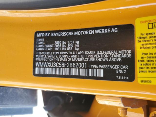 Photo 10 from auction – 2015 MINI COOPER S with VIN WMWXU3C58F2B62001