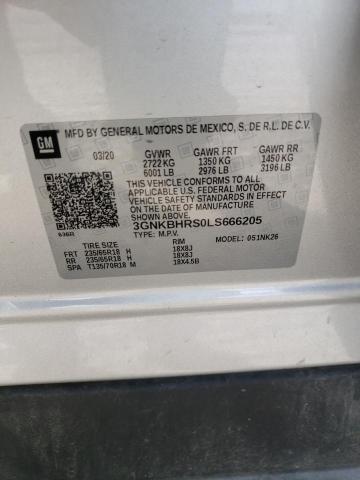 Photo 10 from auction – 2020 CHEVROLET BLAZER 2LT with VIN 3GNKBHRS0LS666205