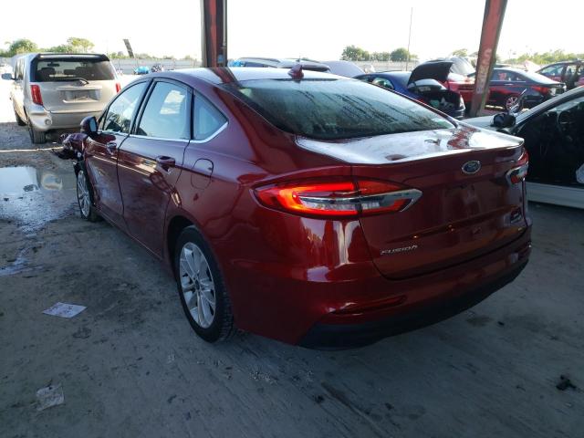 Photo 3 from auction – 2019 FORD FUSION SE with VIN 3FA6P0LU6KR142799