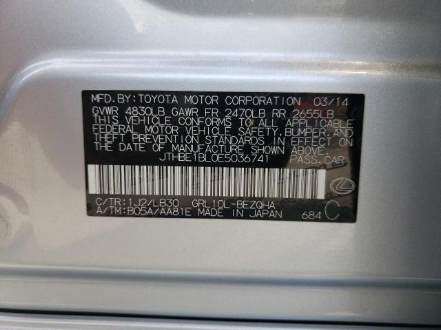 Photo 10 from auction – 2014 LEXUS GS 350 with VIN JTHBE1BL0E5036741